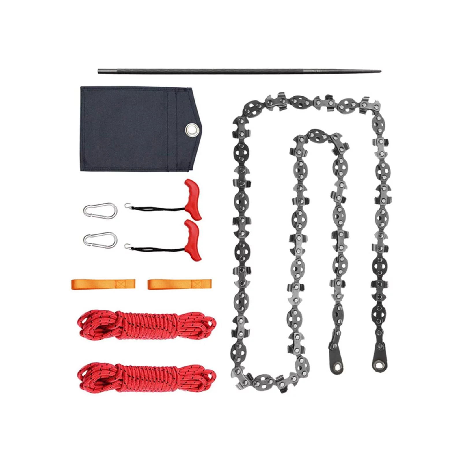 53 inch Rope Saw Outdoor Survival Saw 68 Sharp Sawteeth Double Sides Blade Pocket Saw Emergency Saw for Emergency Backpacking Fishermen