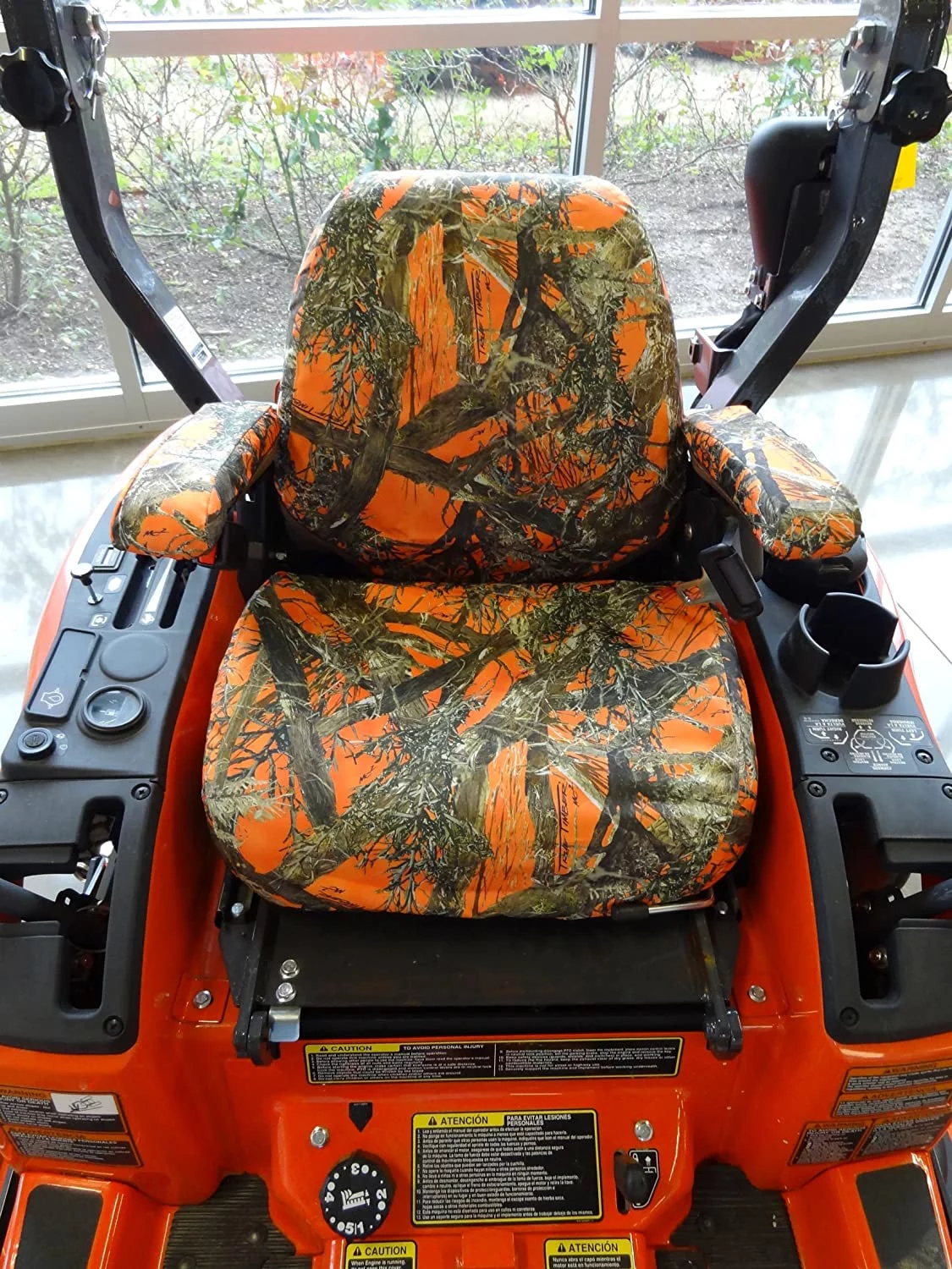 KU08 2008 and Newer Kubota series mowers. Will fit models: ZD321, ZD323, ZD326, ZD331, AND ZG327. in Orange Camouflage Endura