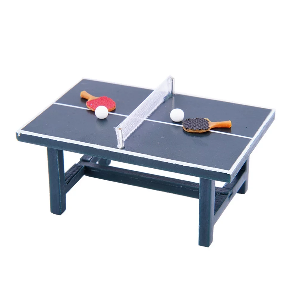 NUOLUX 1 Set of Mini Table Miniature Table Tennis Table Toys Miniature Sports Equipment