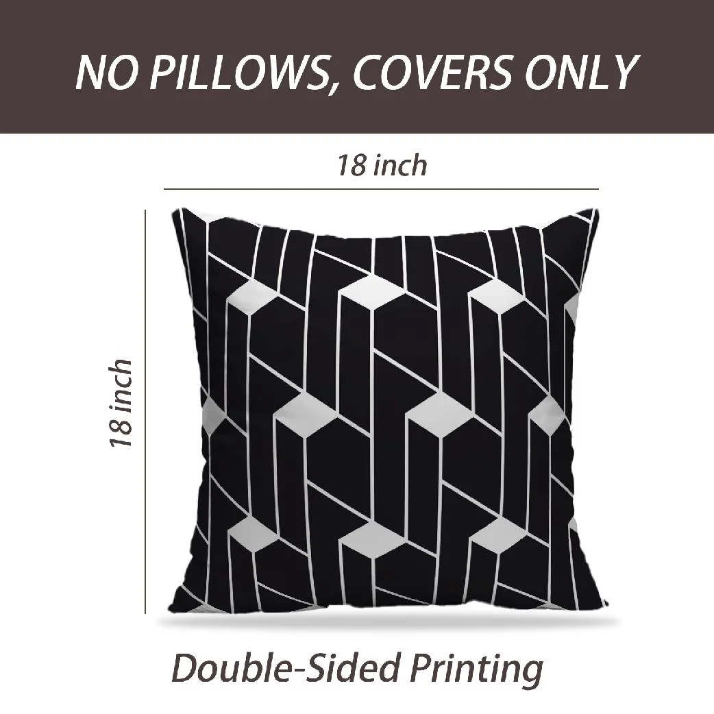 LALILO Throw Pillow Covers Striped Geometric Straight Lines Cushion Cover 18