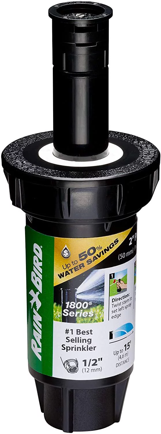 Rain Bird 1802QDSPRS Pressure Regulating Professional PRS pop-up Sprinkler, Black
