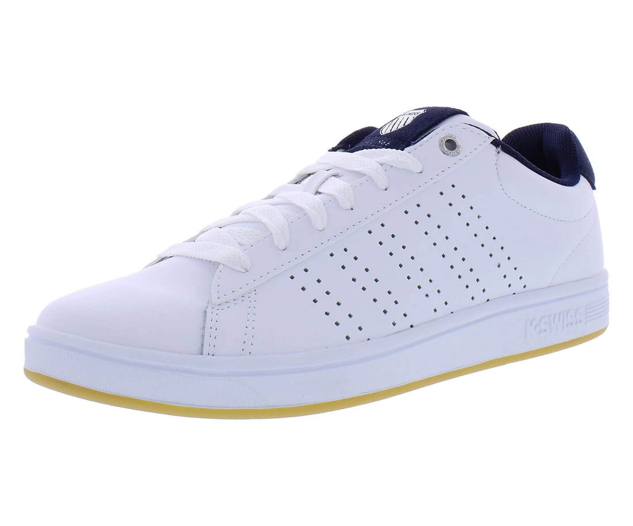 K-Swiss Court Casper III Mens Shoes Size 8, Color: White/Navy/Gum
