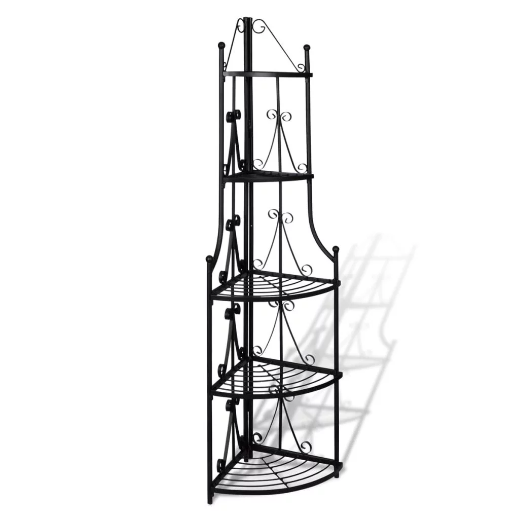 Corner Plant Rack Black 14.2
