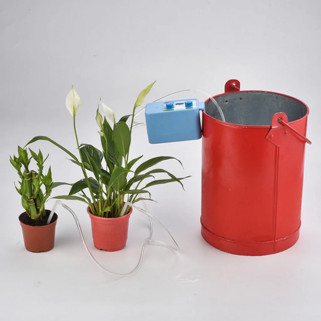 Garden Automatic Pump Irrigator Plant Watering Devices Drip Irrigation Flower Pot Watering Timer Office Shop Indoor