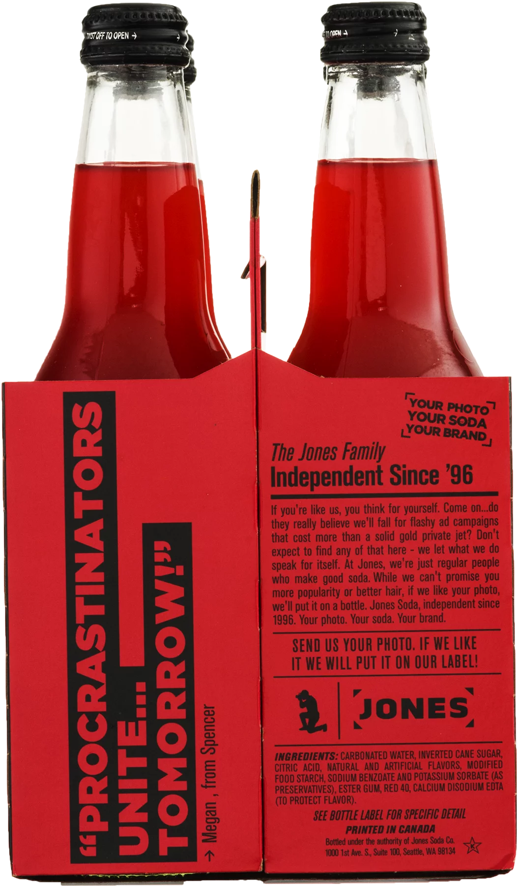 Jones Strawberry Lime Soda, 12 Fl. Oz.