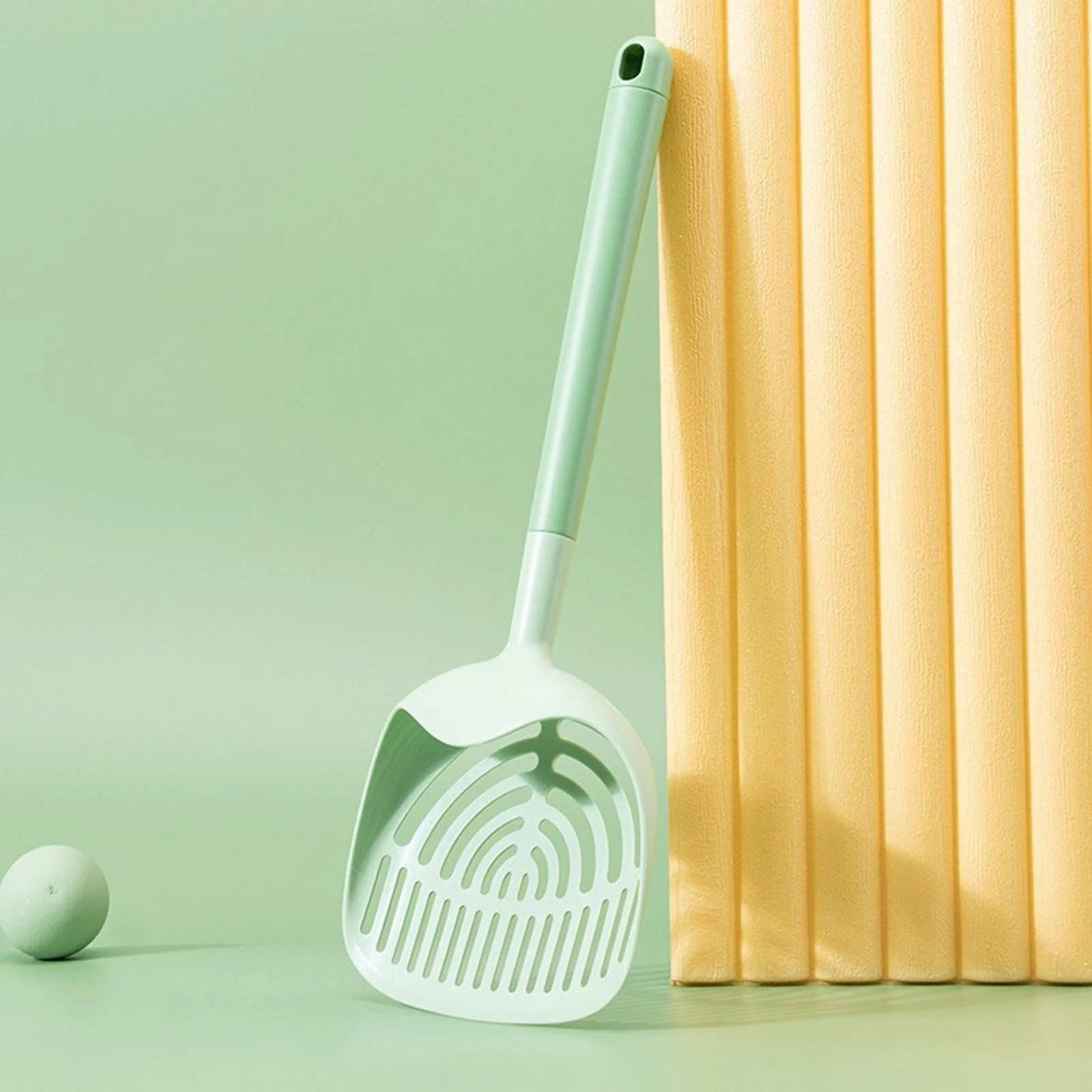 FHKOEGHS Sand Cat Litter Long Handled Cat Litter Scoop Fine Hole Cat Poop Shovel Large Cat Litter