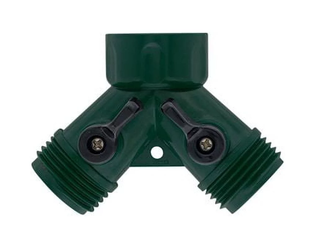 Orbit Water Faucet Hose Shut off Valve - Dual Port Garden Hoses Y Splitter 69745