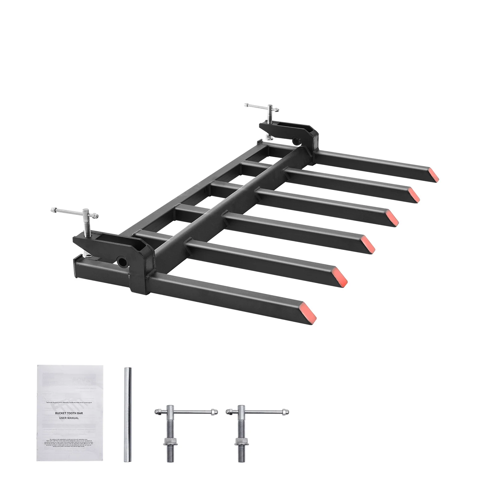 SKYSHALO 4,560 lbs Clamp on Debris Pallet Fork 60