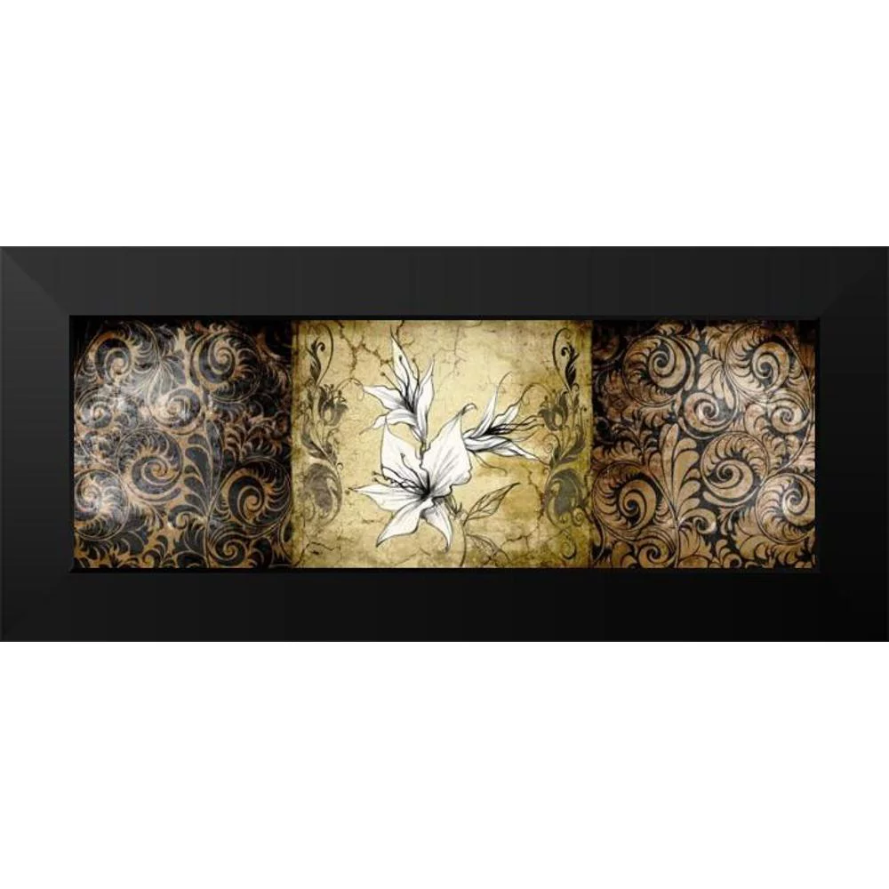 Willow, Susan P. 14x7 Black Modern Framed Museum Art Print Titled - Brown Vintage