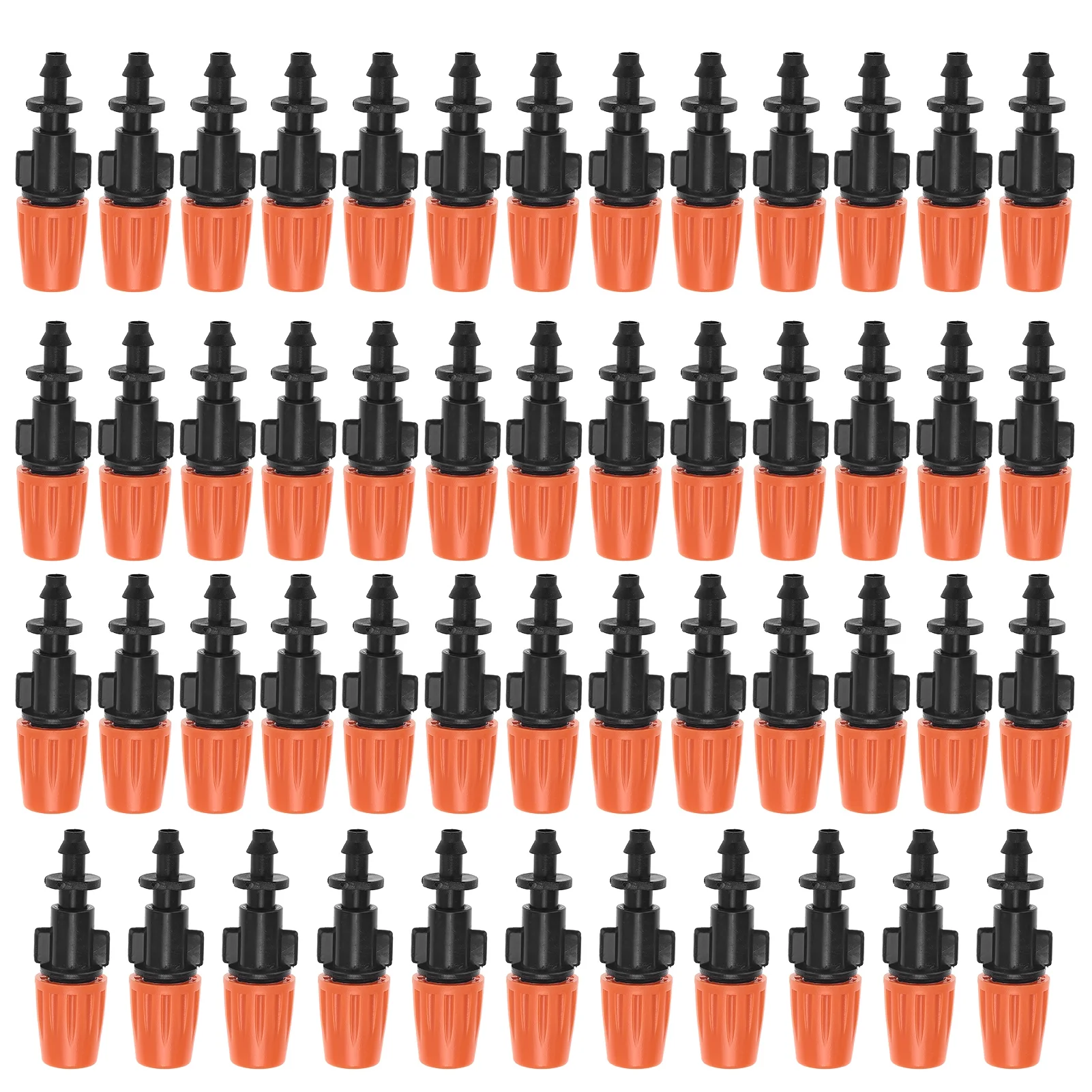 Heaveant Misting Nozzles, 50pcs/set Adjustable Garden Drip Irrigation Misting Nozzles Micro Flow Sprinkler Head Atomizer