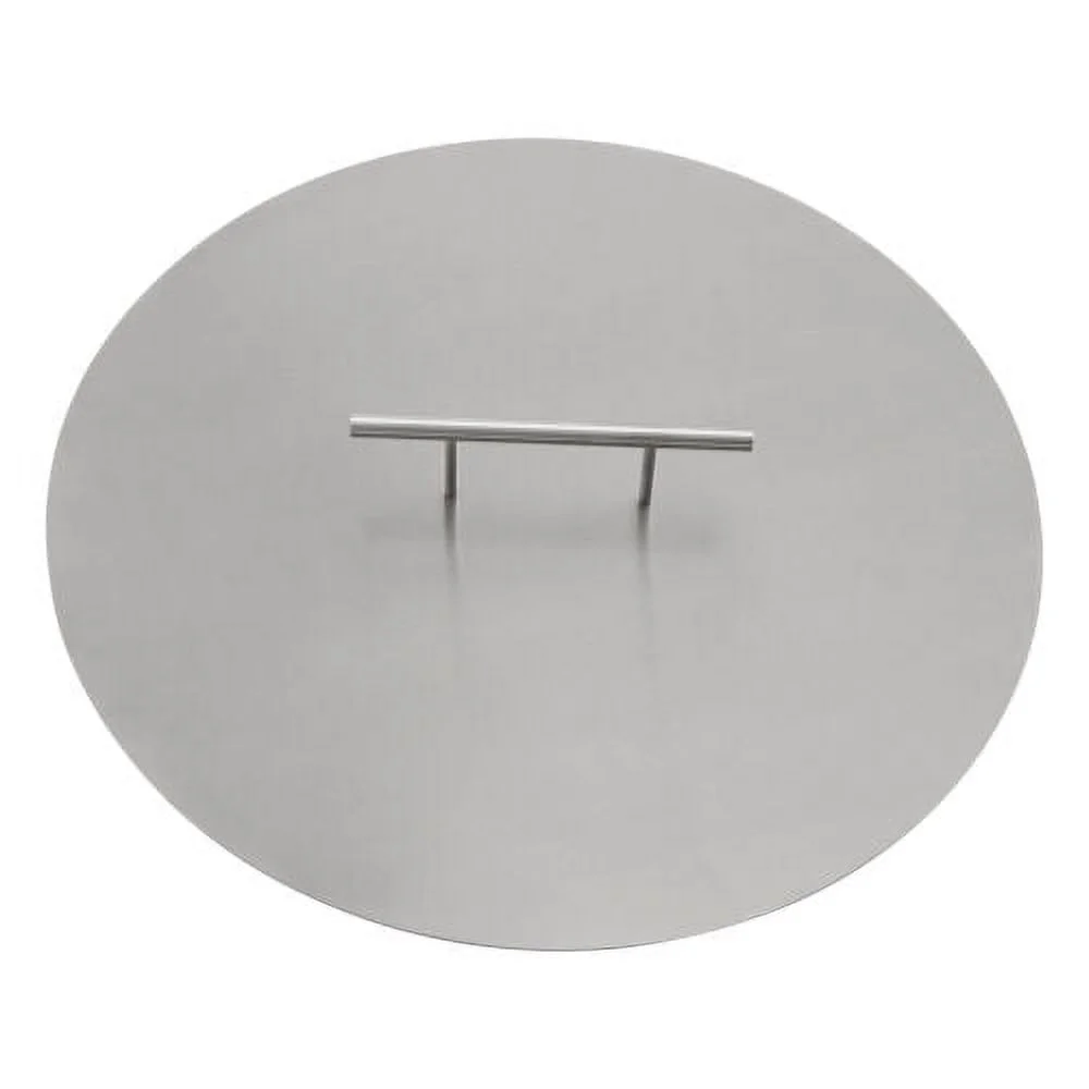 Fire Pit Lid Foldable Cover 304 Stainless Steel Burner Pan Lid Round