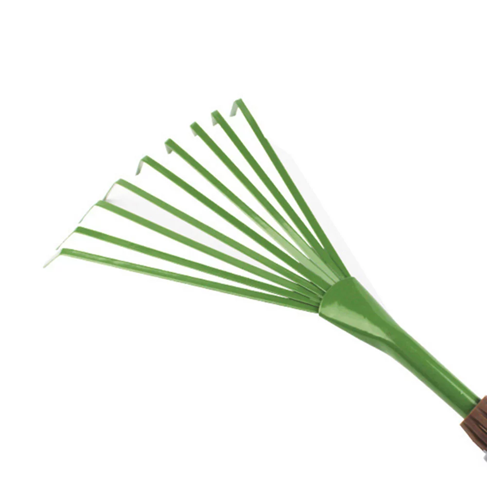 Gongxipen 2Pcs 9-Teeth Lengthened Thickened Rakes Practical Pet Excrement Rakes Garden Cleaning Tools