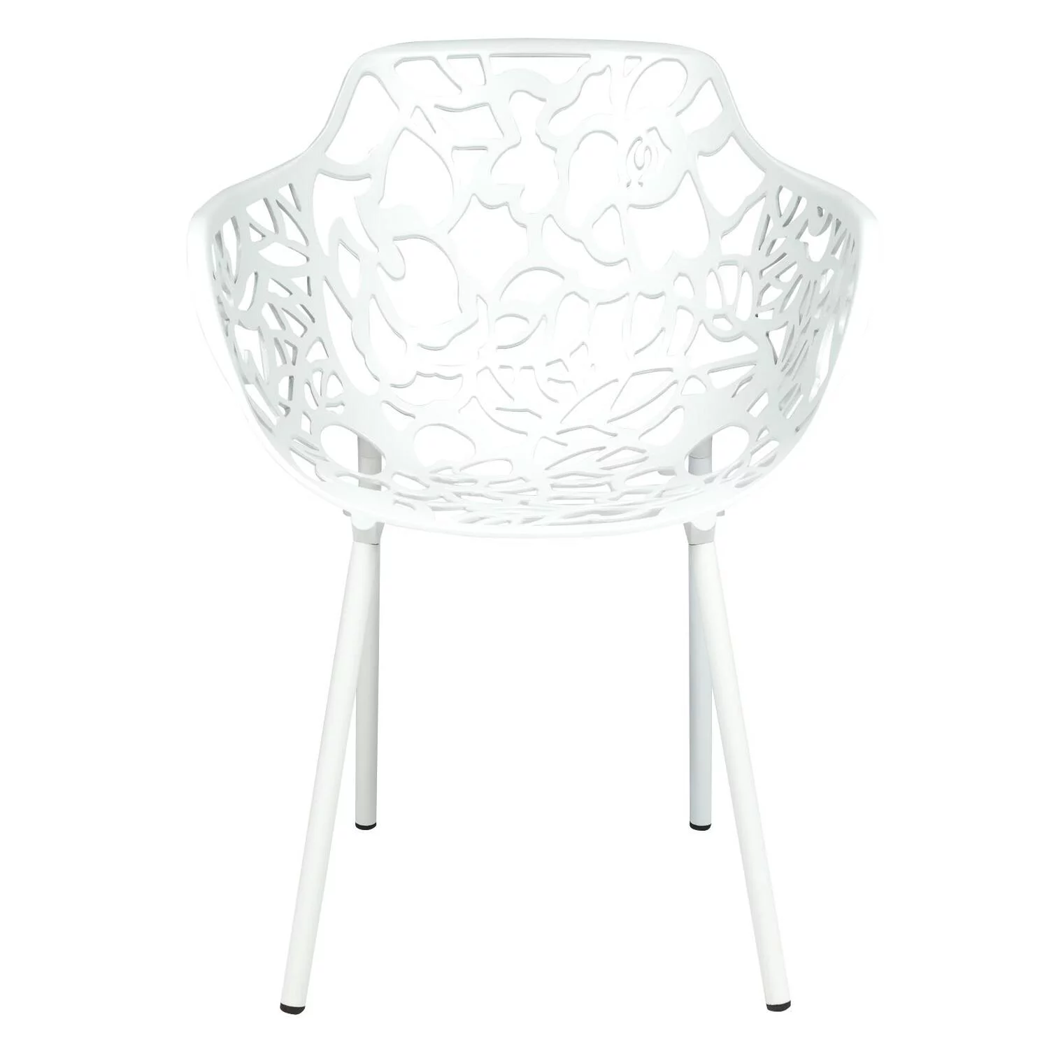 HomeStock Tuscan Temptations Modern Aluminum Chair, Set of 4