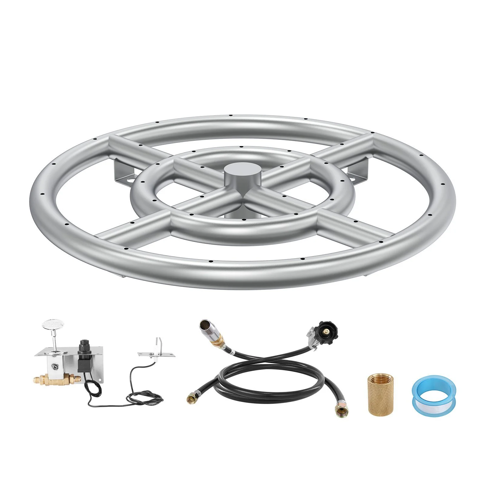 Vevor YHXRSQTZ12INLM1RUV0 12 in. Round Drop-In Fire Pit Pan