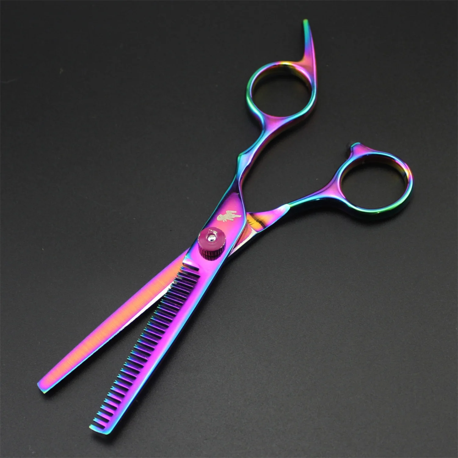 High-Quality 6” Japanese Stainless Pink Dog Grooming Thinning Shears Straight and Curve Scissors for Pet and Puppy - Dropshipping Available