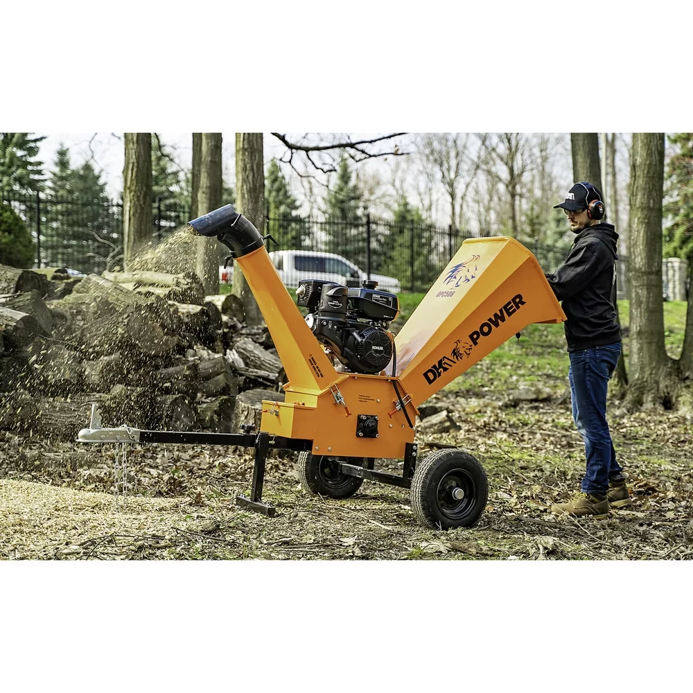 Detail K2 OPC506 6 in. 14 HP Cyclonic Chipper Shredder with KOHLER CH440 Command PRO Commercial Gas Engine