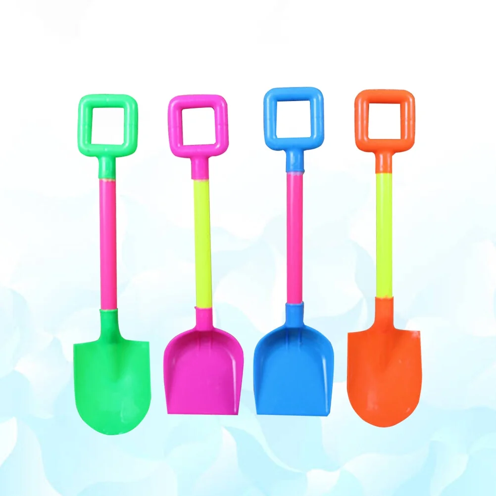 Gongxipen 4pcs Mini Sand Shovels Beach Toys Sand Dredging with Plastic Spade Playing Toys for Children