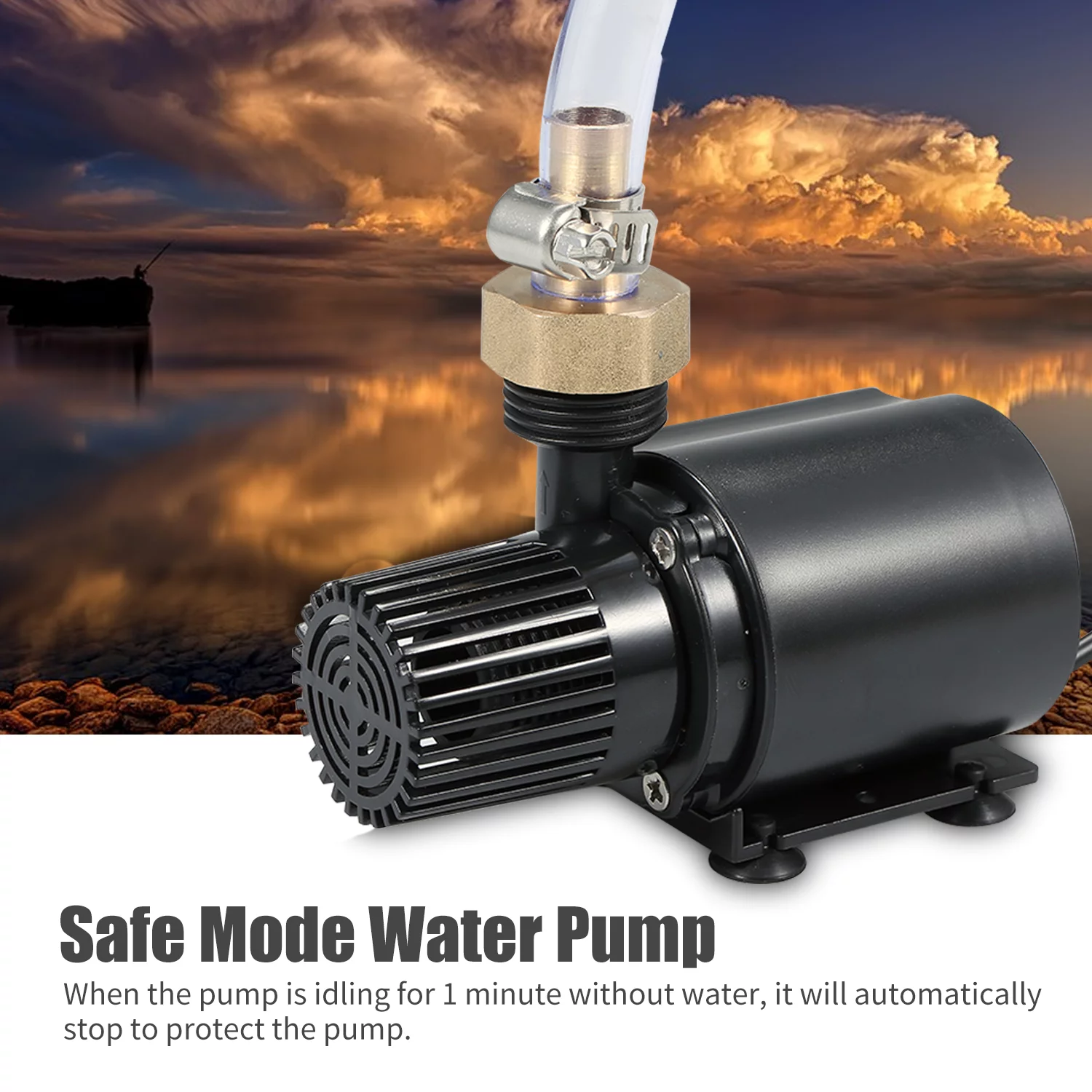 Walmeck Submersible Pump,Pond 600l/h 7.5w Pump Pond 600l/h Dc12vWater Submersible Pump Pond Waterproof Submersible Pump 7.5w Lift 9.84ft Pump Dc12vWater Pump 600l/h 7.5w Lift Adben Qahm