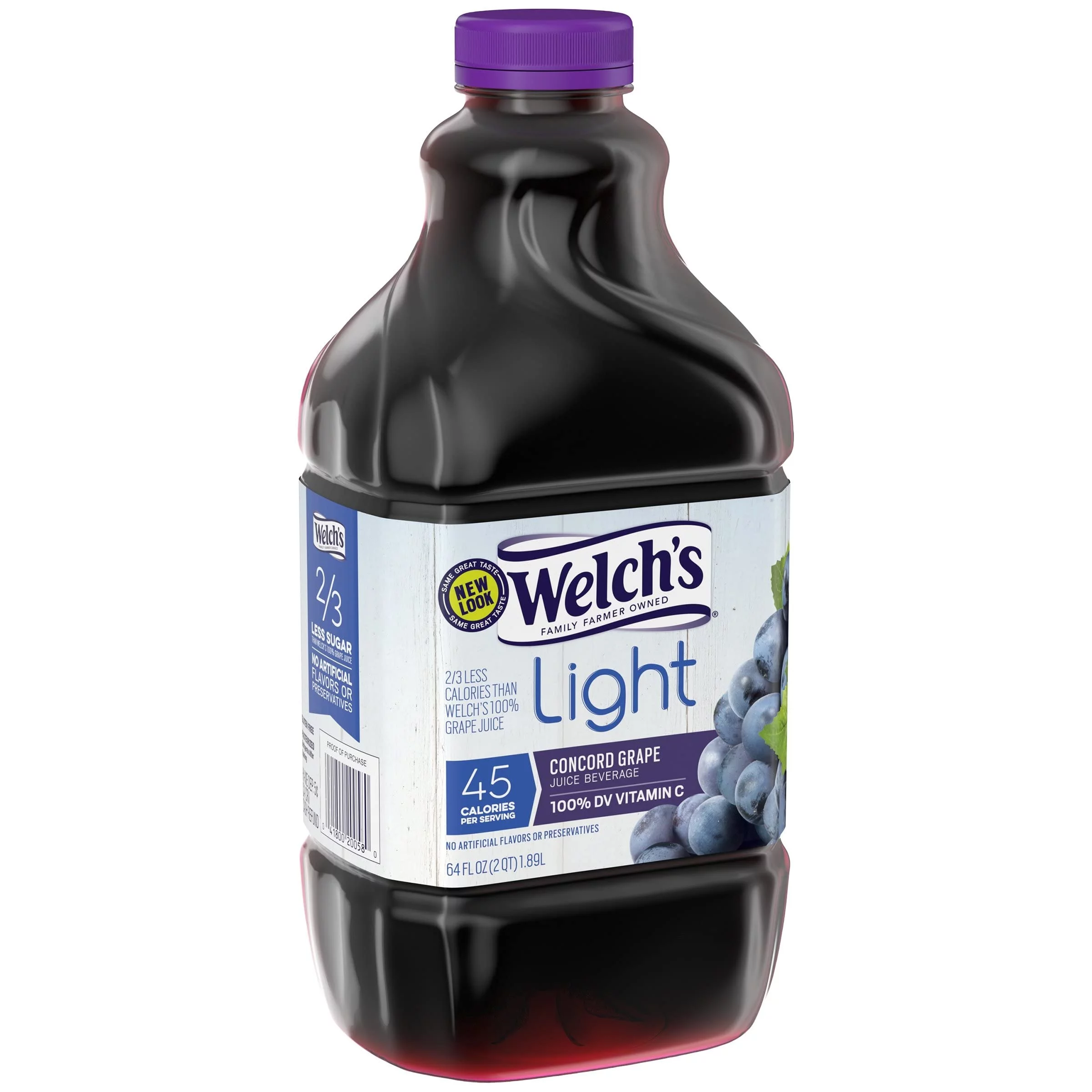 Welch,S Juice 64Oz Bottle (Pack Of 4) Choose Flavor Below (Light Concord Grape Juice)