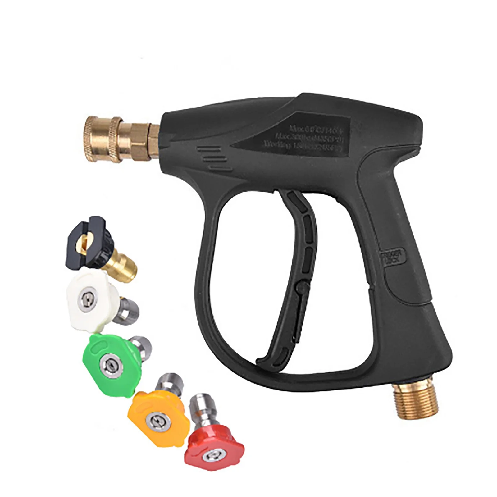 Bnnlsa Water Sprinklers High Pressure Washing Machine Car Washing Water 5 Color Nozzle Fan Shaped Cylindrical Water Head M22 Car Washing Machine Water for foreign Trade