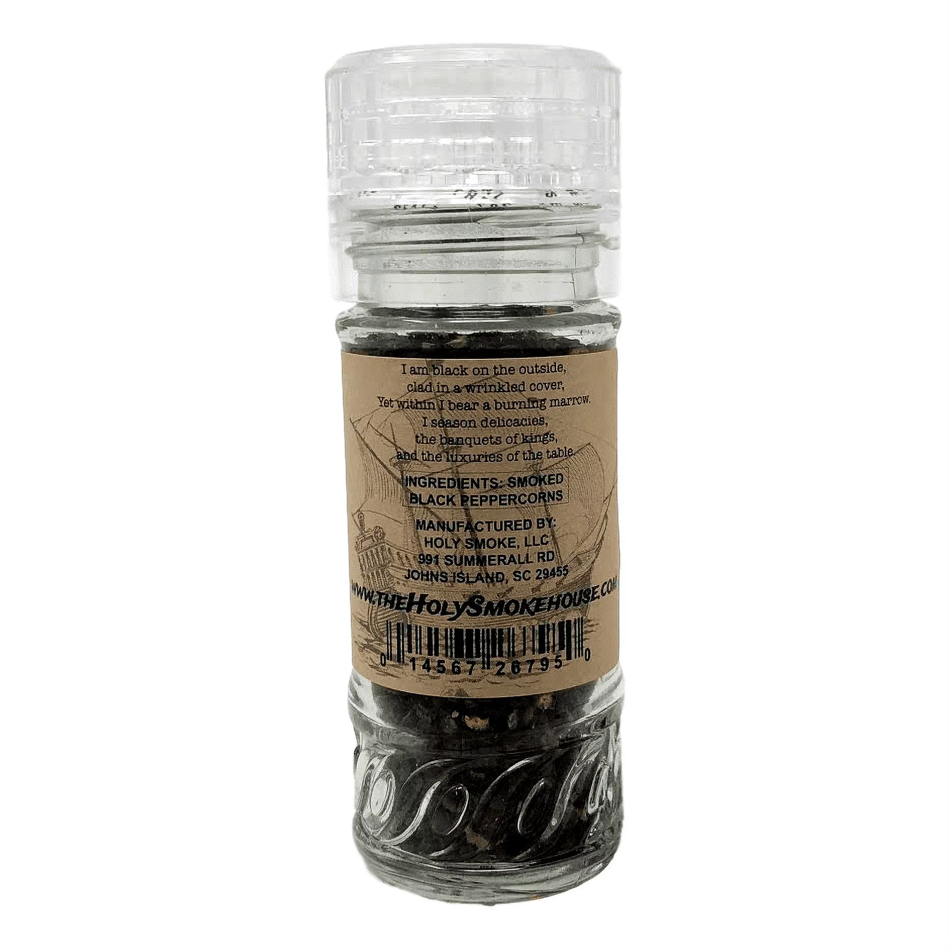 Holy Smoke Hickory Smoked Tellicherry Black Pepper - 1.7 Oz.