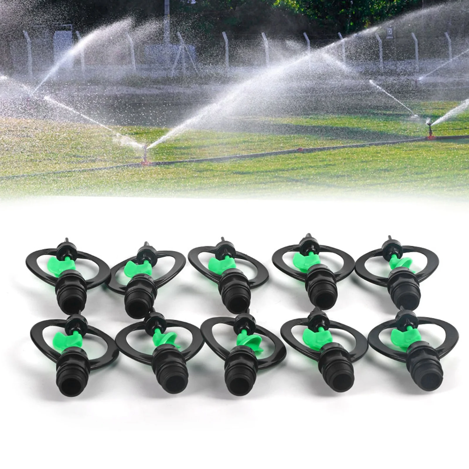 10Pcs Plastic G1/2in Spray Sprinkler Butterflies Rain Shaped Nozzle Agricultural Irrigation