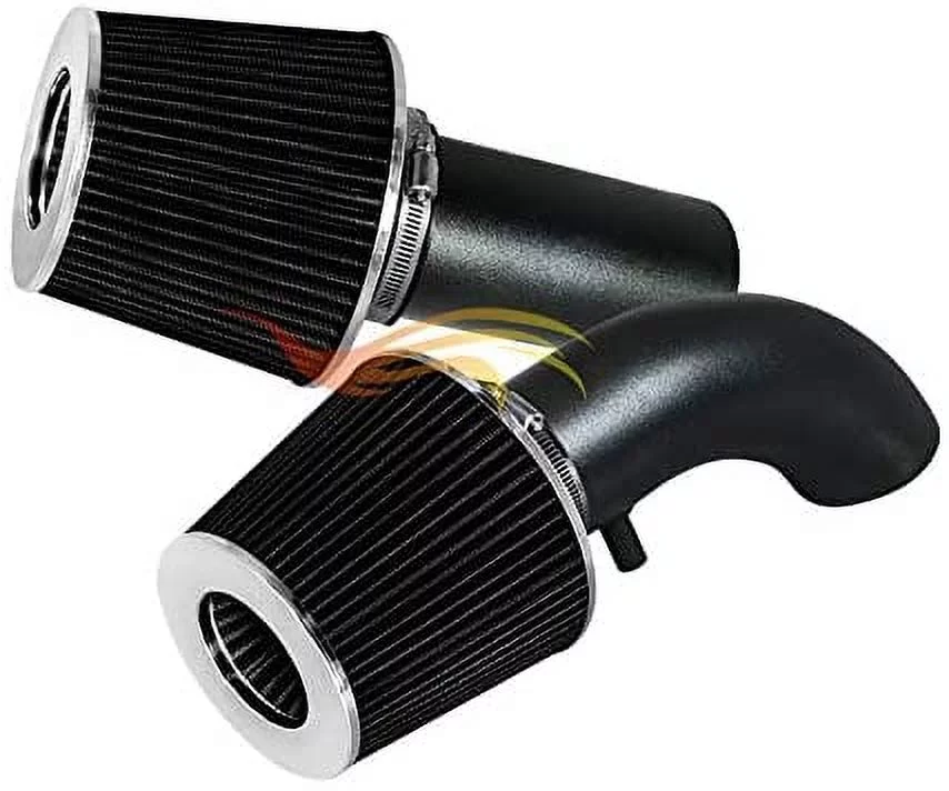 RW SERIES - MATTE BLACK PIPE GRAY - SHORT RAM INTAKE Compatible For 88-95 Compatible Ford F150 / BRONCO/F-250 (without MAF sensor)