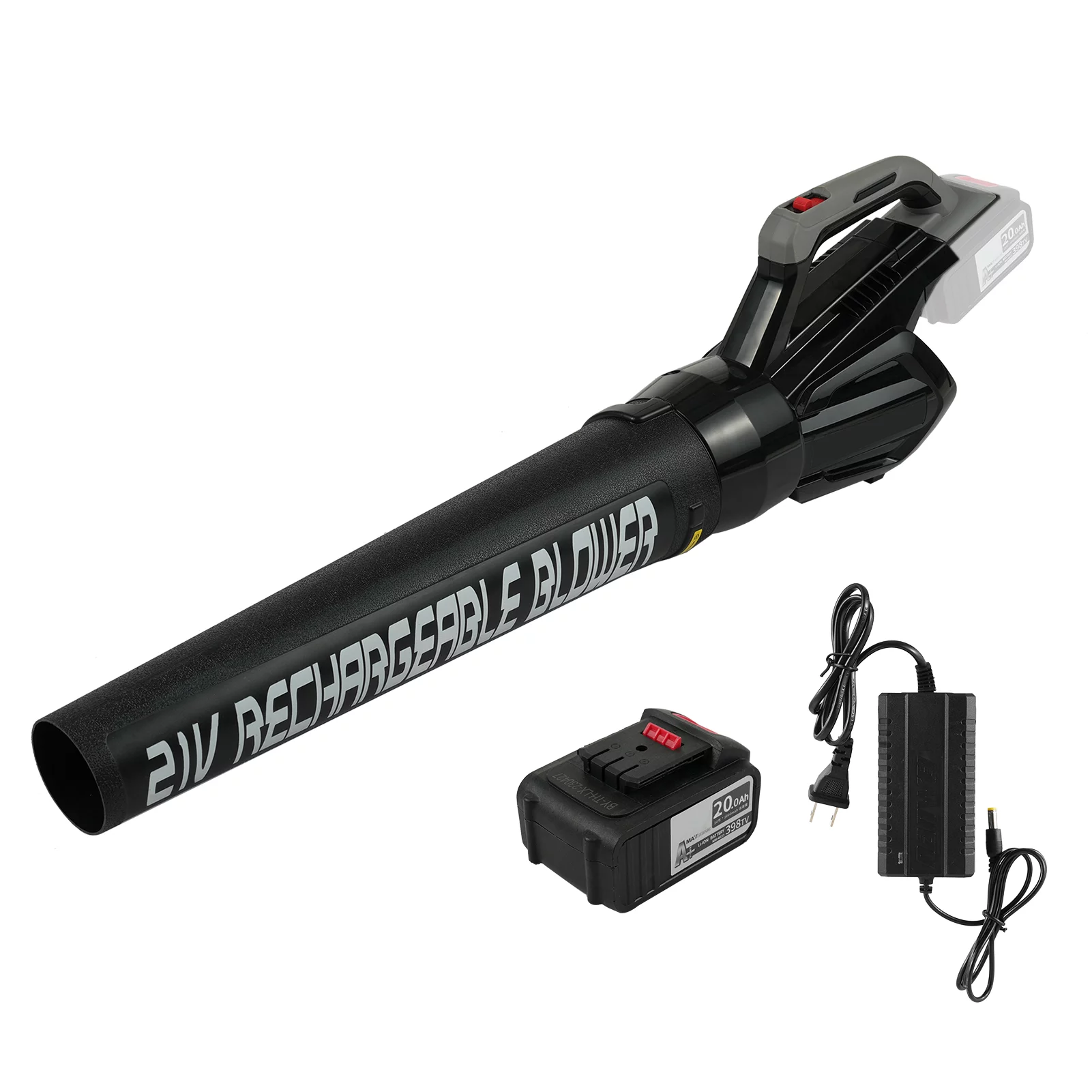 moobody Battery Strong Storm Blower Deciduous Blower Dust Blower Blowers for Patio, Yard, Sidewalk,Small Blower, with Speed Control Switch