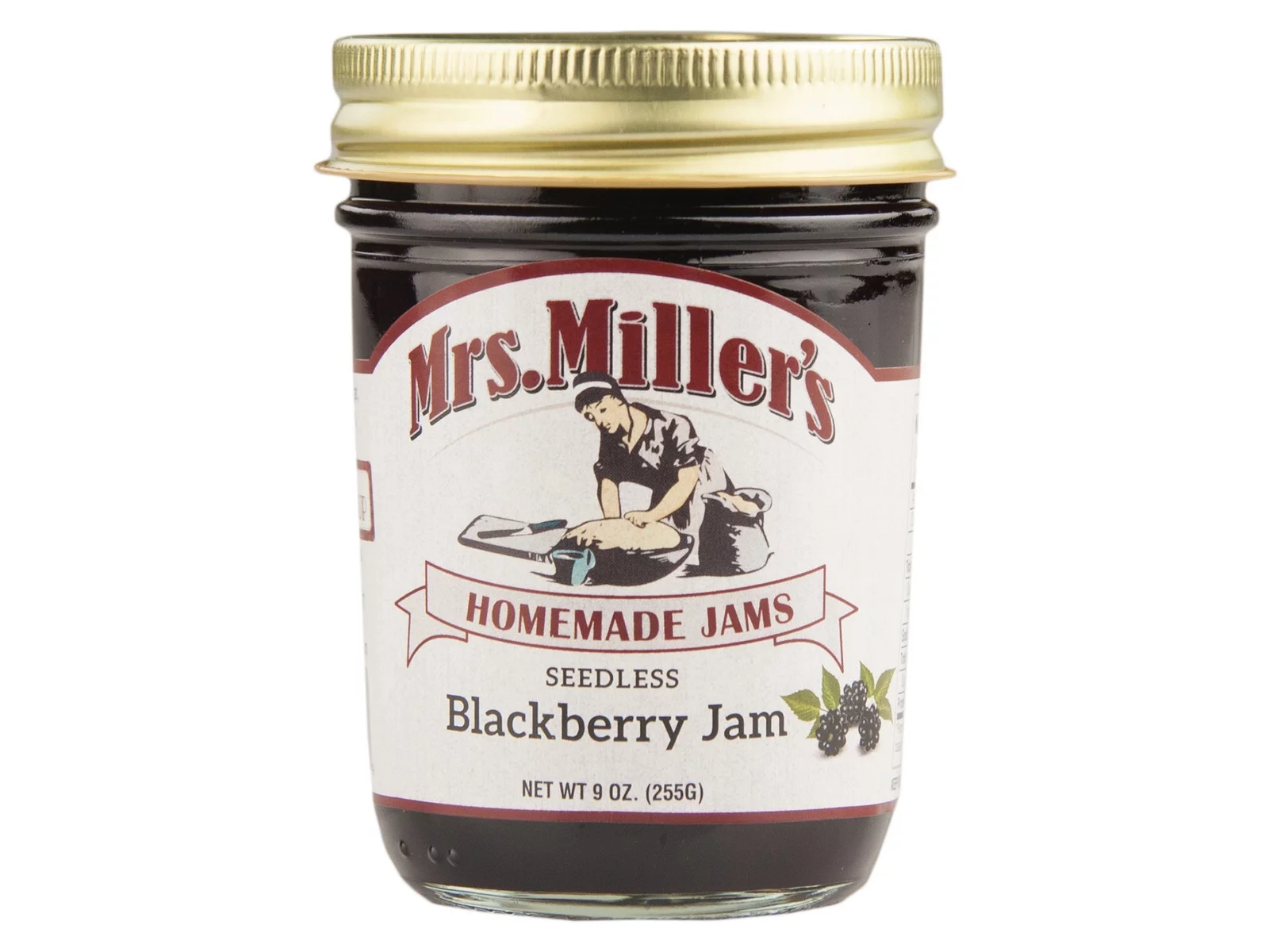 Mrs. Miller's Homemade Seedless Blackberry Jam, 3-Pack 9 oz. Jars