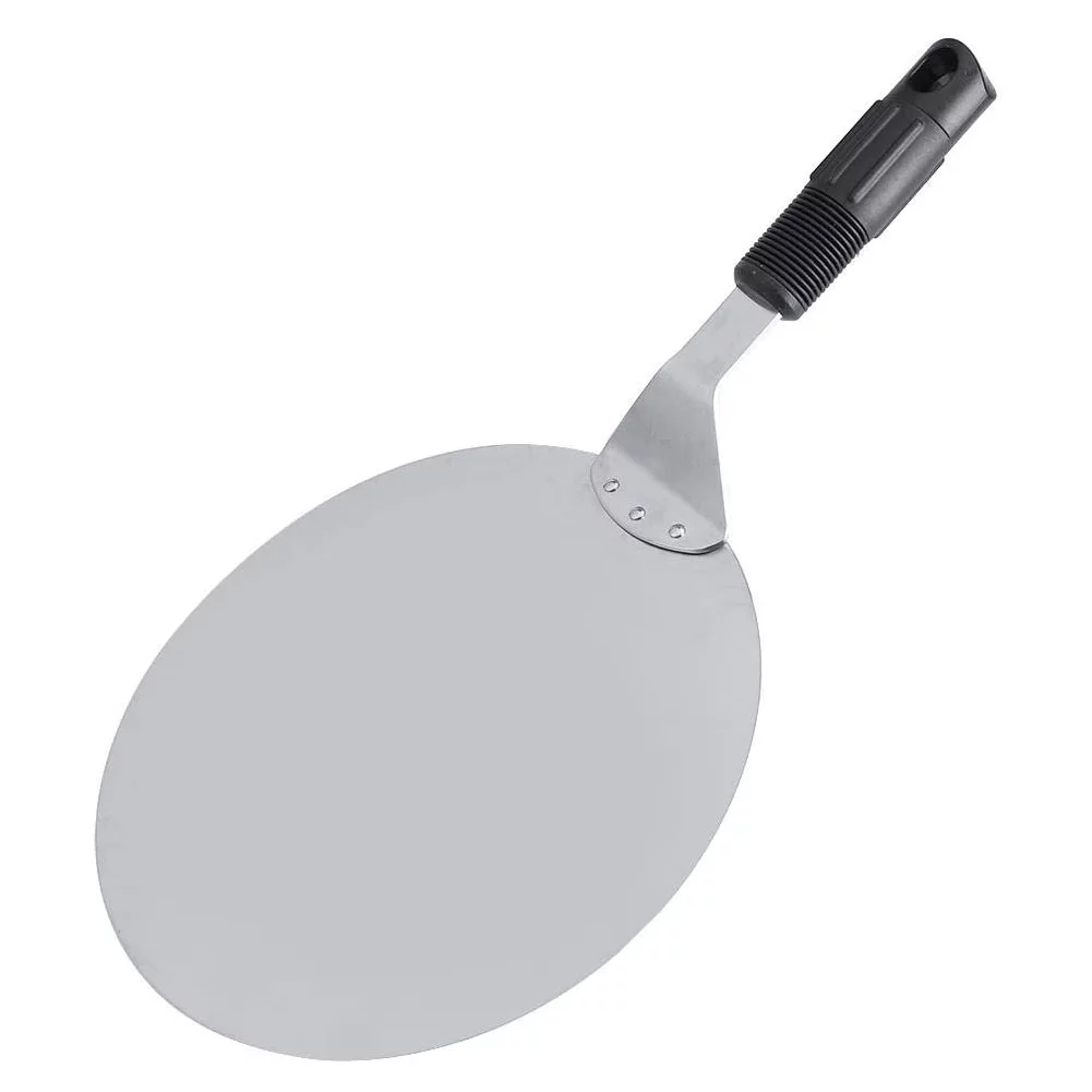 Aigid Baking Shovel, 1Pc Stainless Steel Pizza Peel Round Shovel Transfer Tray Kitchen Restaurant Baking Tool Hot