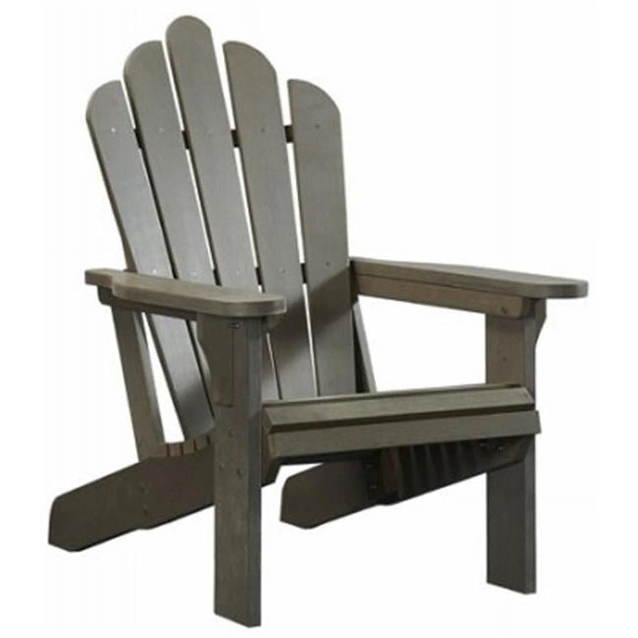 United General Supply 243344 Gray All Weather Poly Adirondack Chair