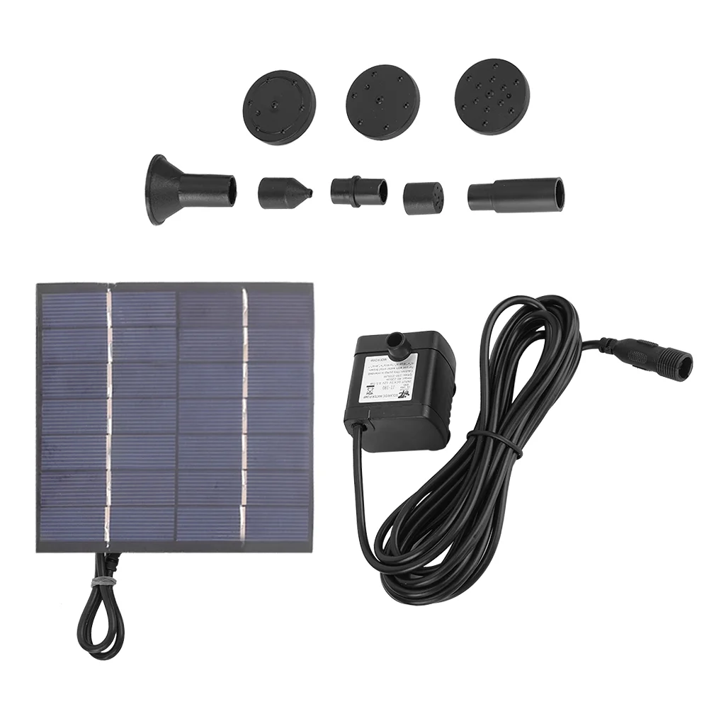 TICFOX 1.4W Solar Powered Panel Submersible Water Panel Fountain Pump Pond Pool Fountain Kit Garden Décor