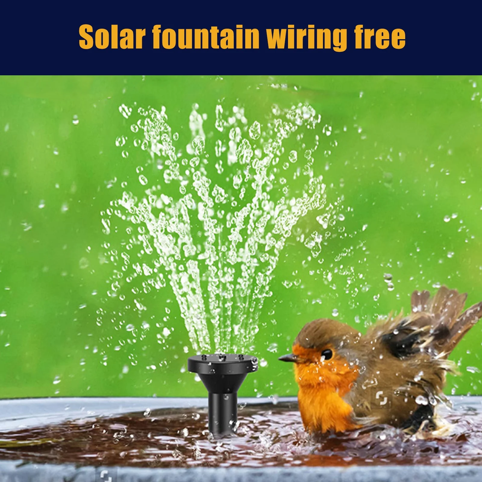 Fountain,Pond Pump Rate Pond Pump Solar Pump Solar Powered Pump Powered Pump With Nozzles 6 Modes 8 Nozzles 6 Solar Powered Pump Solar Pump With 8 With 8 Nozzles 200l/h Rate 6.5w