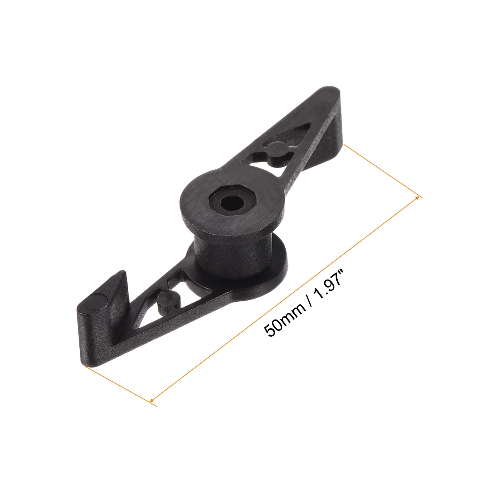 Uxcell 360 Degree Adjustable Plant Bending Clip Fixing Branch Shape Black 40 Pack