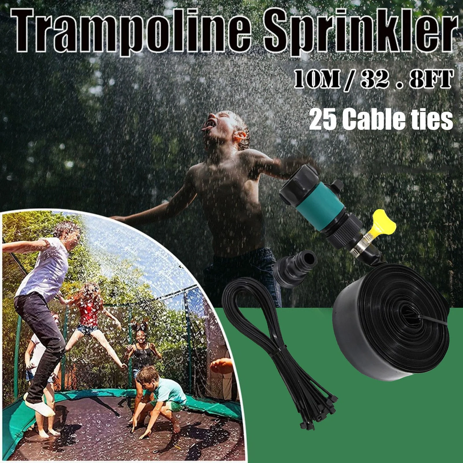 Sprinkler Outdoor Summer Toys For Kids Outside Trampoline Sprinklers Garden Sprinklers Outdoor Trampoline Backyard Water Park Center Fun Summer Outdoor Water Toys