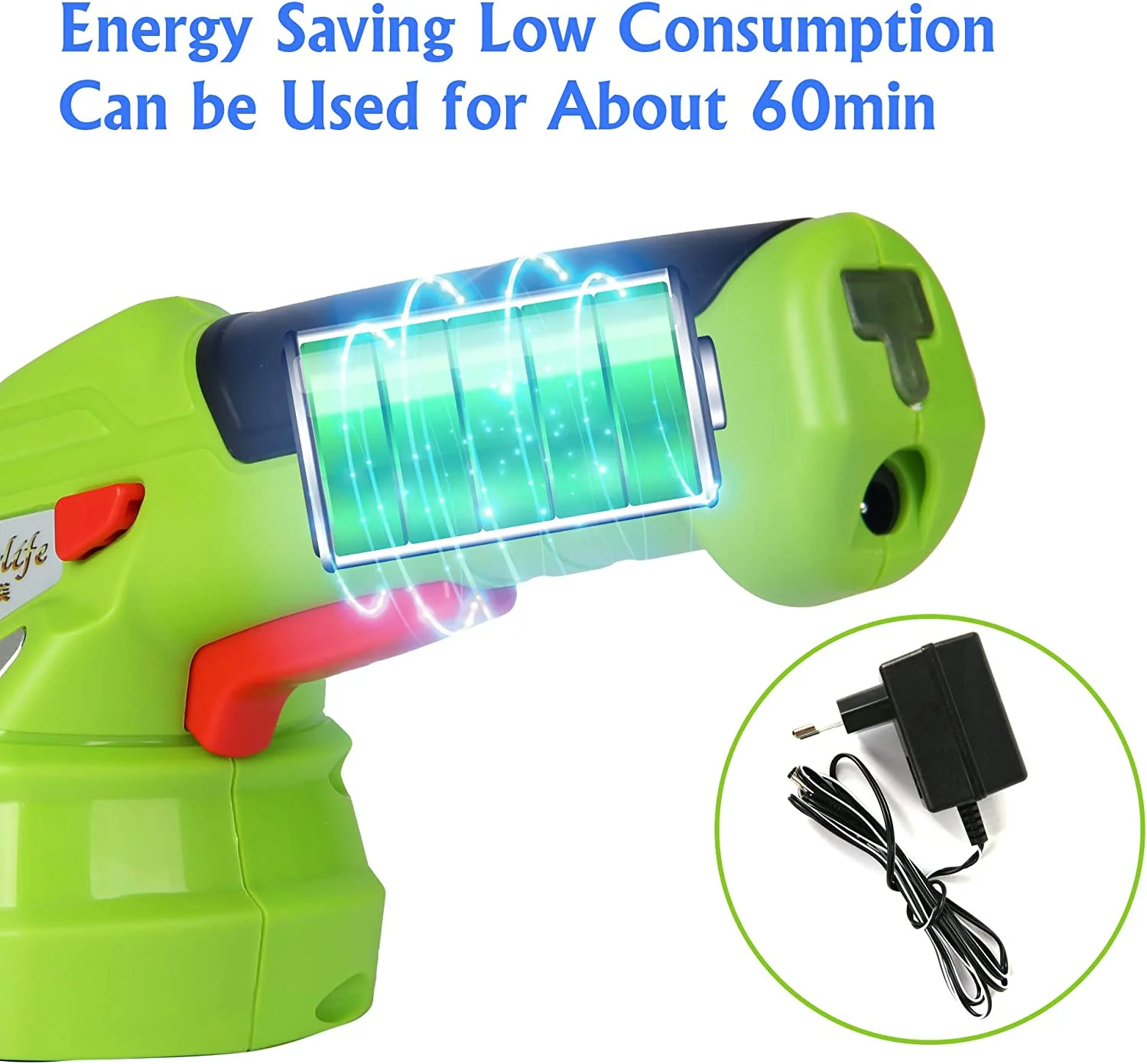 Vilobos 2-in-1 Cordless Grass Shear Garden Hedge Trimmer,60 Minutes Use Time,4.5V, Lightweight 1.15 lbs, for Small Lawns Hedges Shrubbery,Rechargeable Charger Included