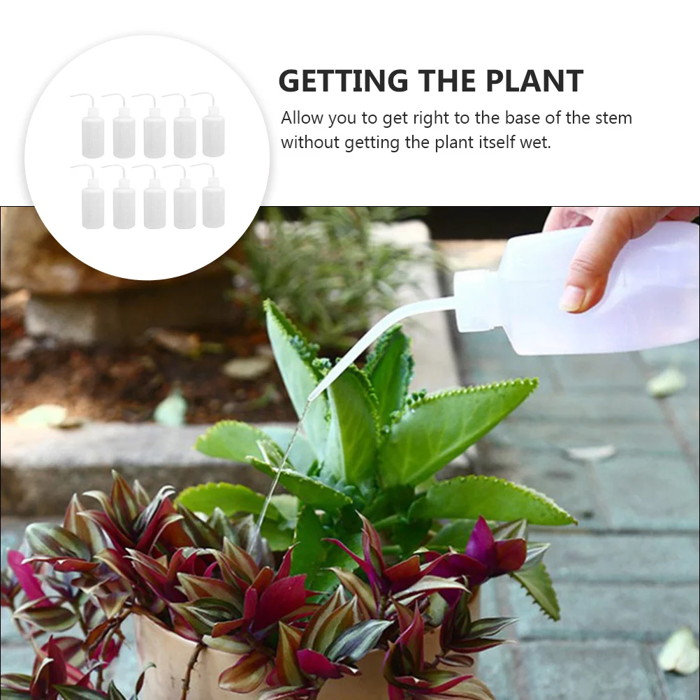 Guichaokj 10pcs 250ML Plastic Watering Bottle Succulent Squeeze Bottles Gardening Tools