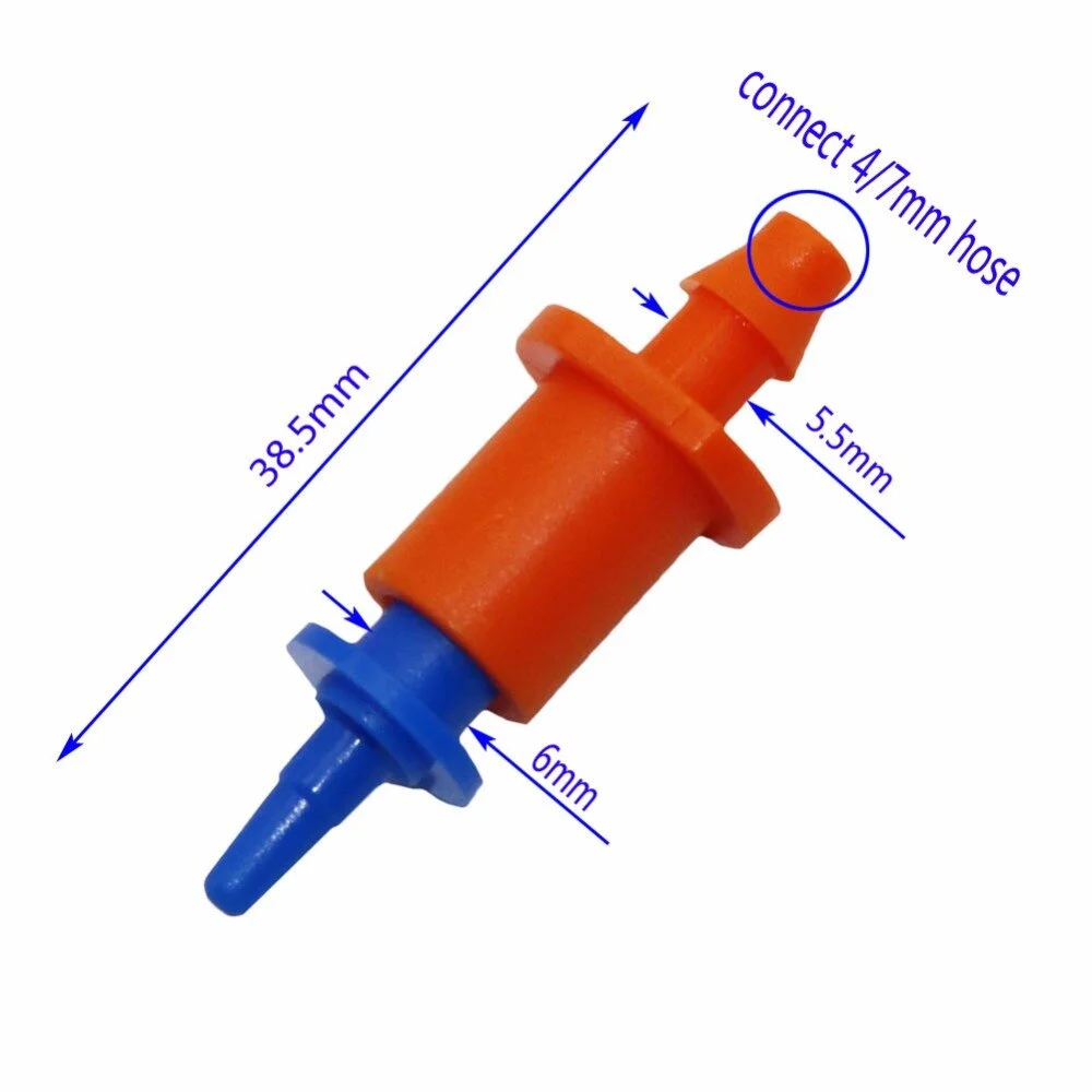 Watering Irrigation Garden Greenhouse  degree Automatic Refraction Nozzle Plastic Sprinkler Connect 4/7mm Hose 200pcs