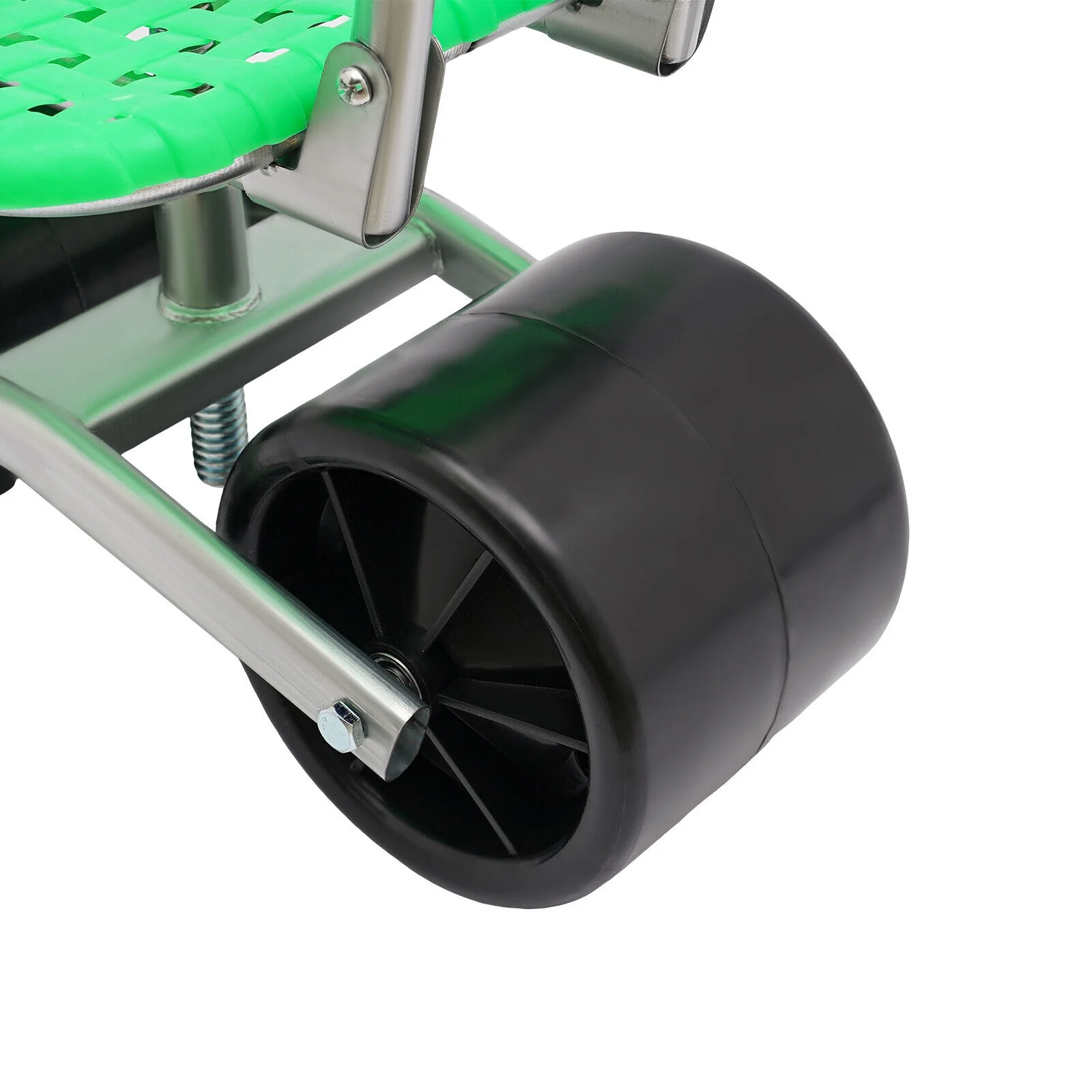 Height Adjust 360° Rotates Gardening Seats w/2 Rolling Wheels Stool Kneeling Pad