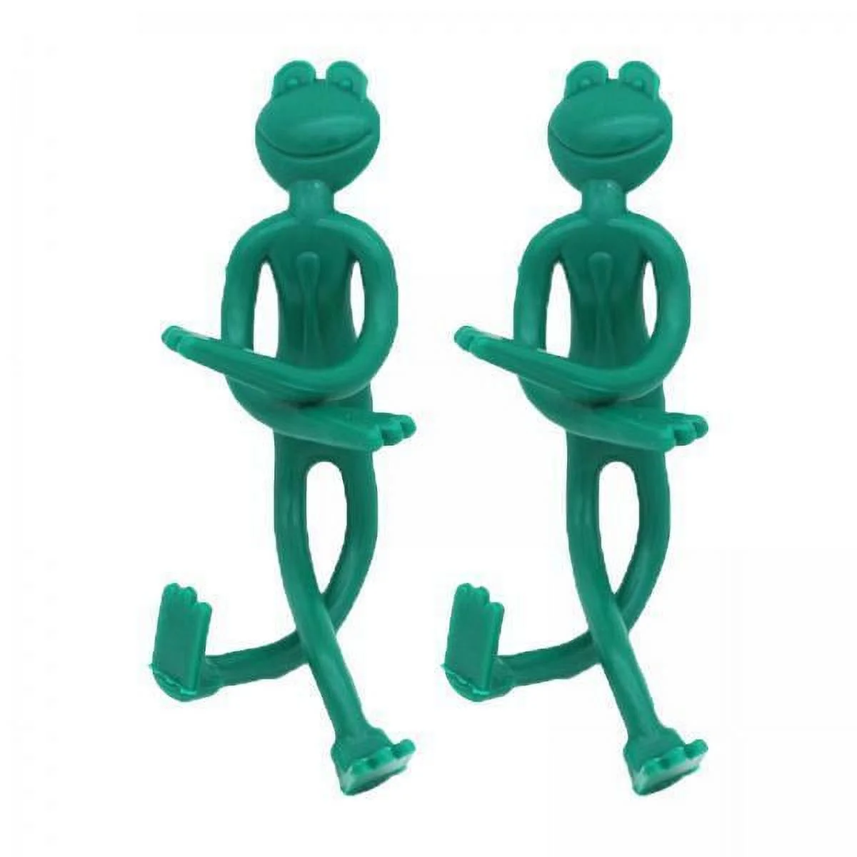 koolsoo 2x2x Plant Cable Ties Twist Tie Plant Strap Tree Straps Garden Supports for Climbing Plants, Peppers, Newly Planted Saplings, Peas, Indoor Plants , Frog 13.3cm, 3 Pcs