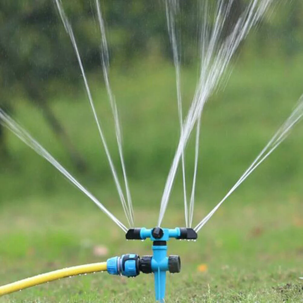 US 2-4 Pack 360° Rotation Auto Irrigation System Garden Lawn Sprinkler Watering