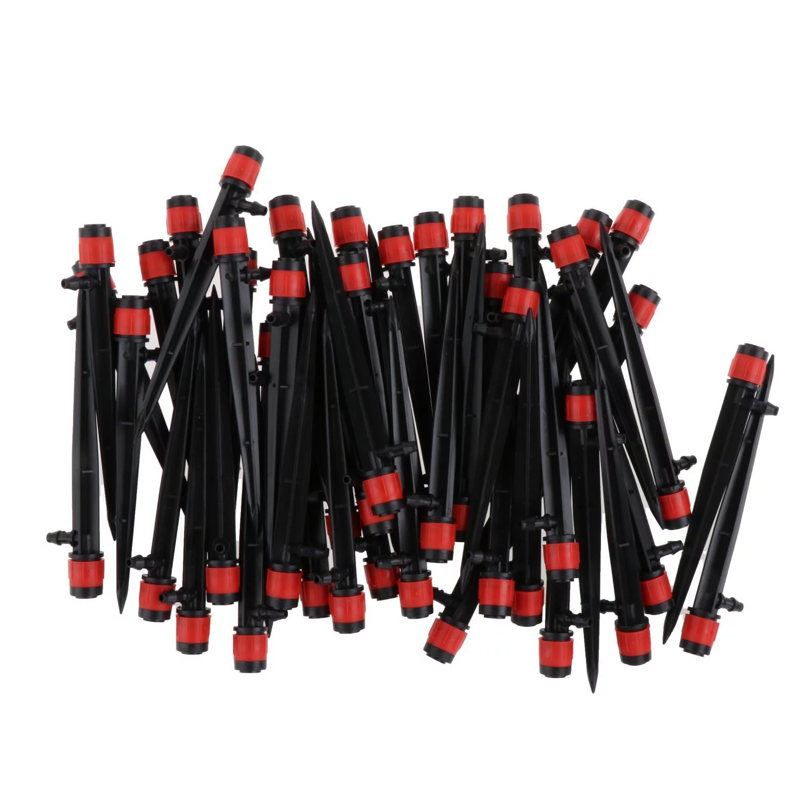 50 Degree Irrigation dripper Irrigation System Round Watering Sprinkler 4/7mm Tube PE Pipe Drip Emitters for Flower Beds Garden Red