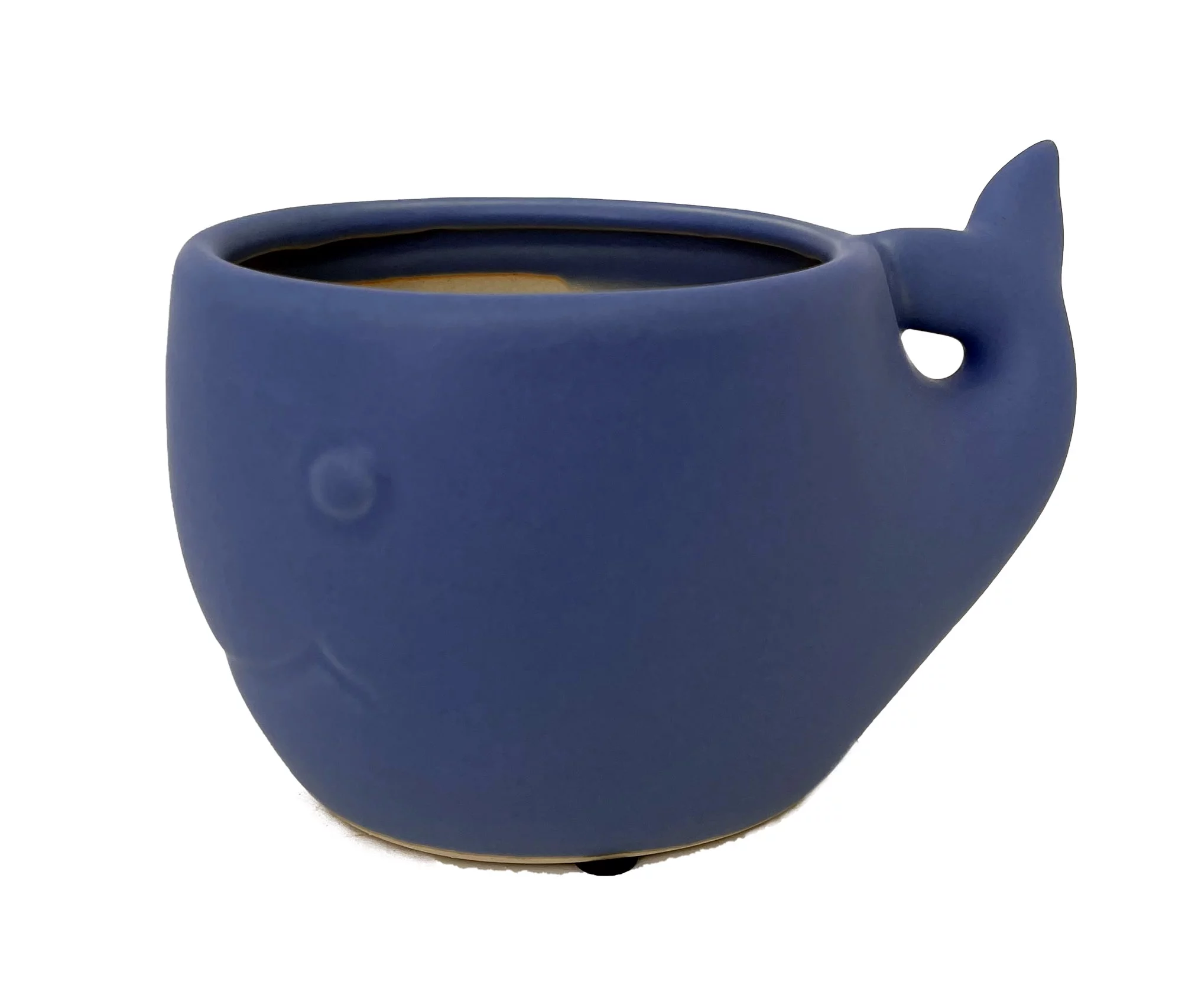 Blue Whale Ceramic Animal Pot - 6