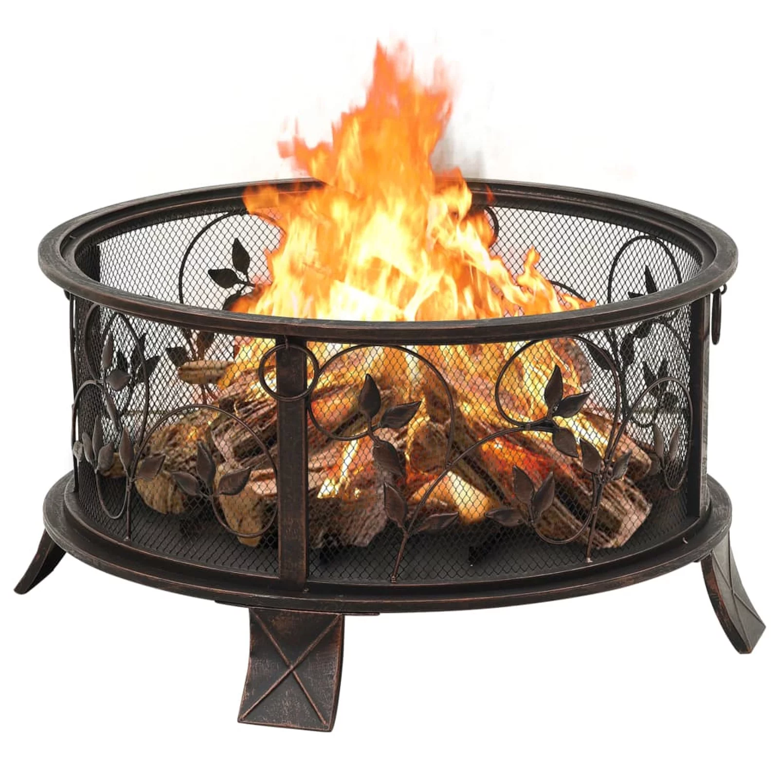 OWSOO Rustic Fire Pit with Poker 26.6