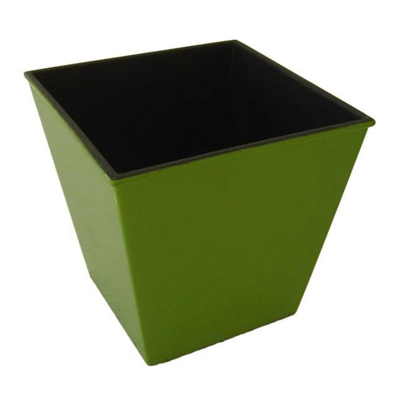 Cheungs PP-108LM 5.25 in. Square Tapered Recycled Plastic Planter, Lime Green