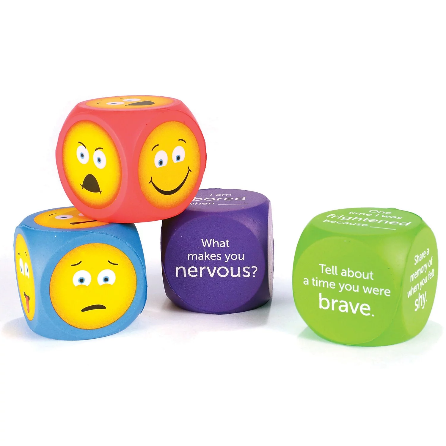 Learning Resources, Lrnler7289, Soft Foam Emoji Cubes, 4 / Set, Multi