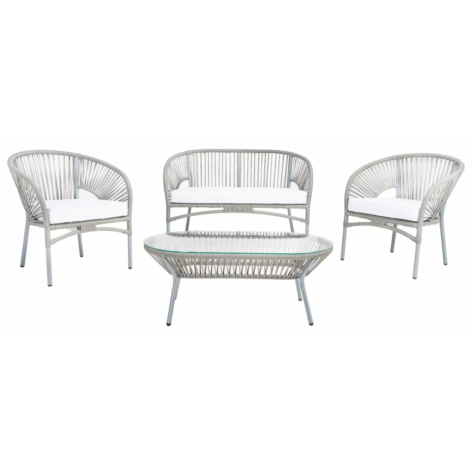 Safavieh Outdoor Werner 4 Piece Conversation Set