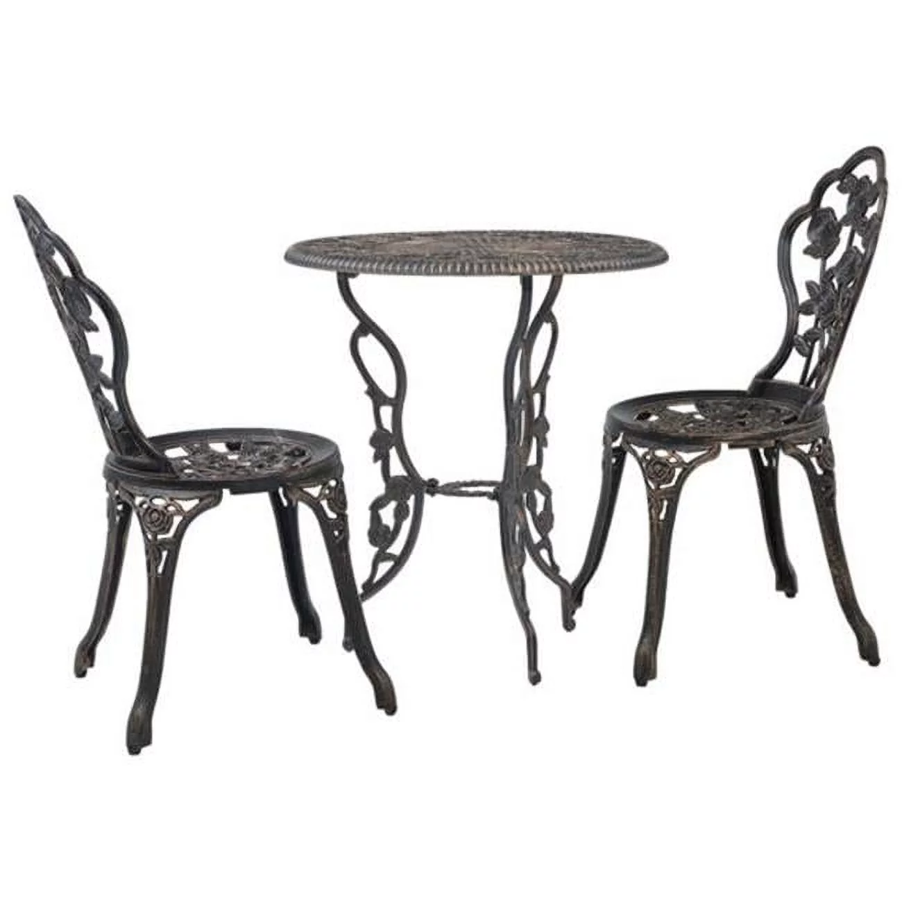 OnlineGymShop  Outdoor Bistro Set - Bronze