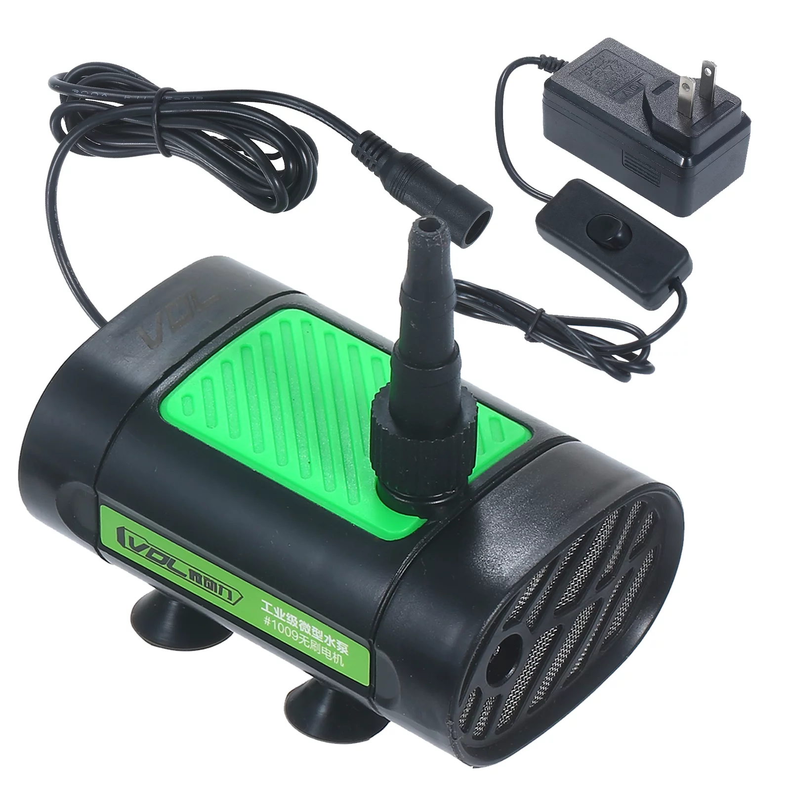 Meterk 12V DC Brushless Submersible Water Pump 30W Ultra Quiet Fountain Water Pump 7L/Min with 10ft High Lift 3 Size Nozzle for Pond Aquarium Fish Tank Hydroponics