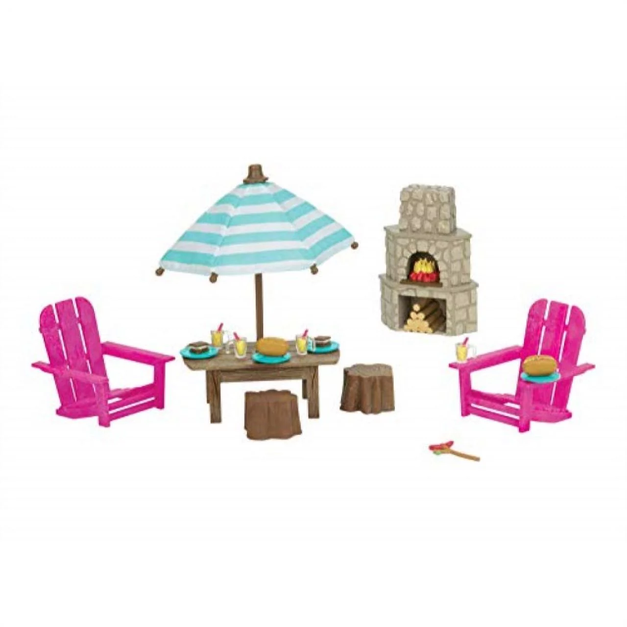 Li'l Woodzeez Patio Set & Outdoor Fireplace Set